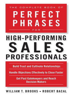 cover image of The Complete Book of Perfect Phrases for High-Performing Sales Professionals